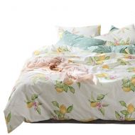 %25E3%2580%2590LATEST 【Newest Arrival】Cotton Floral Duvet Cover Girls Womens Queen Duvet Cover Girls Bedding Set White Duvet Cover with Flora Print Reverisible Stripes Comforter Cover Queen Leaves Beddi