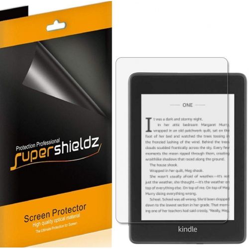  (3 Pack) Supershieldz for Kindle Paperwhite (10th Generation 2018 Release) Screen Protector, 0.23mm, High Definition Clear Shield (PET)