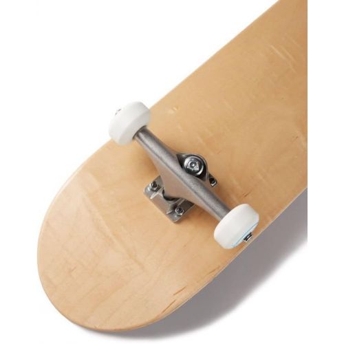  CCS Skateboard Complete - Color Logo and Natural Wood - Fully Assembled - Includes Skateboard Tool and Stickers