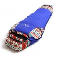 [Canvera] Mummy Type Duck Down 1500g Sleeping Bag 2400g 320T Nylon Fabric Waterproof for Outdoor Camping Portable for 4 Seasons