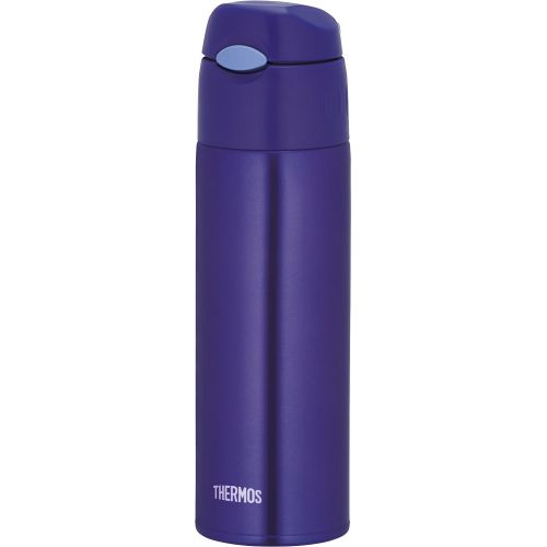 써모스 Thermos vacuum insulation straw bottle 0.55L Blue FHL-550 BL