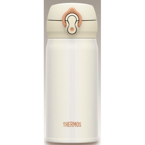 써모스 Thermos Water Bottle Vacuum Insulation Cellular Phone Mug [one-Touch Open Type] 0.35L Pearl White JNL-352 PRW