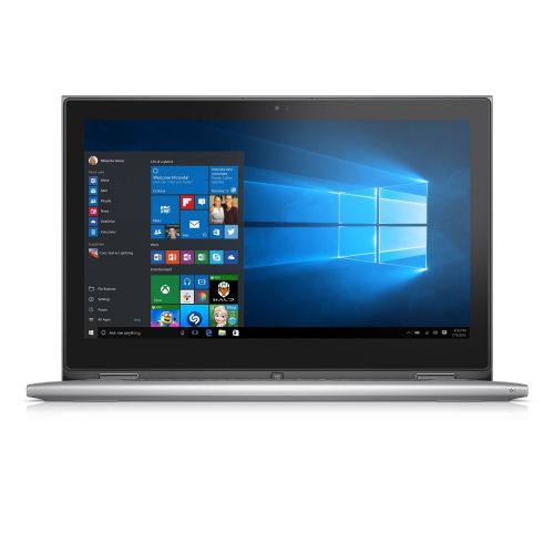 델 Dell 13.3 2-in-1 Full HD Touchscreen Flagship Laptop, Intel Core i7-6500U Processor, 8GB RAM, 256GB SSD, Backlit Keyboard, 11-hour Battery Life, Windows 10