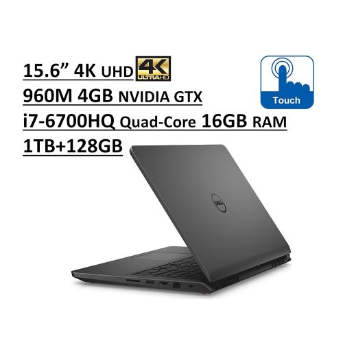 델 Dell Inspiron 7000 i7559 15.6 UHD (3840x2160) 4K TouchScreen Gaming Laptop: Intel Quad-Core i7-6700HQ | 16GB RAM | NVIDIA GTX 960M 4GB | 1TB + 128GB SSD | Backlit Keyboard | Window