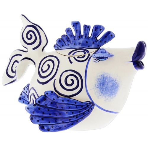   cv:32893현재IE버전:11 기본:11.0.17134.885상품 Blue Sky Decorative Kissy Lips Fish Tea Pot Cobalt Blue & White Ceramic