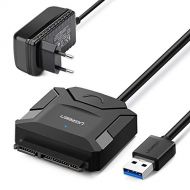[아마존핫딜]UGREEN USB 3.0 auf SATA Kabel UASP USB SATA Kabel USB 3.0 SATA Kabel Festplatten Dockingstation fuer 2,5/3.5 SATA I II III Festplatten Laufwerke HDD/SSD mit 12V/2A EU Netzadapter