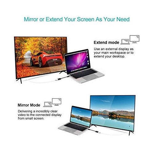  [아마존 핫딜]  [아마존핫딜]CHOETECH USB C auf HDMI Adapter(4K@60Hz), Type C zu HDMI Adapter (Thunderbolt 3) Kompatibel mit iPad Pro/MacBook Air 2018, MacBook Pro,Galaxy S10/S10+/S9/S8/Note 9, Huawei P30/P20/