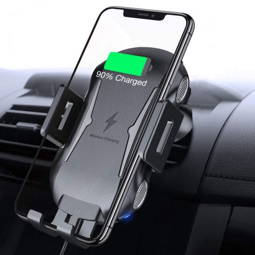  [아마존 핫딜]  [아마존핫딜]FLOVEME Handyhalter Fuers Auto Mit Ladestation Lueftung, Induktiv Qi Wireless Charger KFZ Handyhalterung Fuer iPhone XS/XS Max/XR/X/8/8P, Galaxy Note 9/S9/S9+/Note 8/S8/S8+/S7 usw.