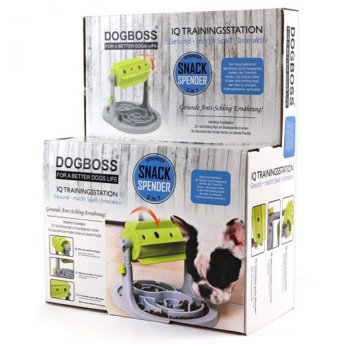  [아마존 핫딜]  [아마존핫딜]DOGBOSS Gesunder SnackSpender 2in1 | Interaktives Hundespielzeug mit Belohnungsfaktor | Hunde Intelligenzspielzeug | Mit Anti-Schling-Napf fuer eine gesunde Nahrungsaufnahme | Siche