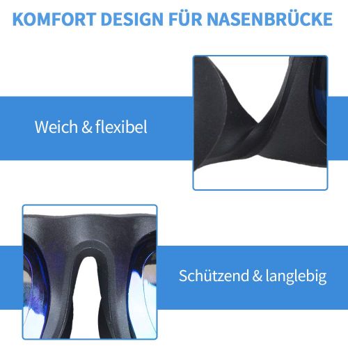  [아마존 핫딜]  [아마존핫딜]Innoo Tech Schwimmbrille mit Ohrstoepsel fuer Erwachsene, Antibeschlag und UV Schutz, fuer Damen & Herren