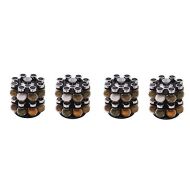Kamenstein Ellington 16-Jar Revolving Spice Rack with Free Spice Refills for 5 Years (4-Pack)