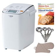 Zojirushi BB-SSC10 Home Bakery Maestro Breadmaker, Premium White Includes Bread Making Book, Measuring Spoon Set and Oven Mitt