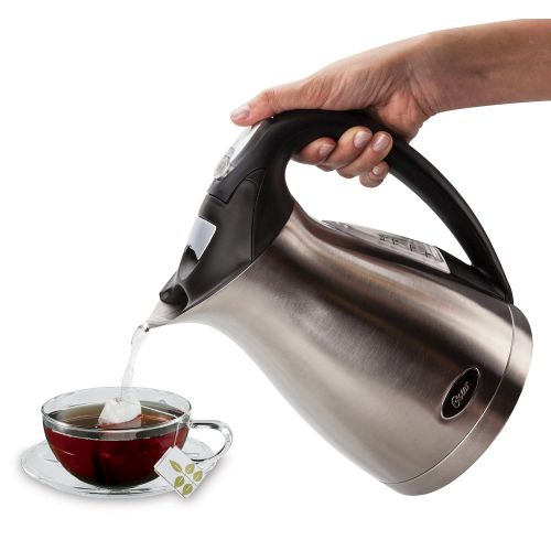  Mr. Coffee Oster 5965 1-12-Liter Electric Water Kettle, Stainless Steel