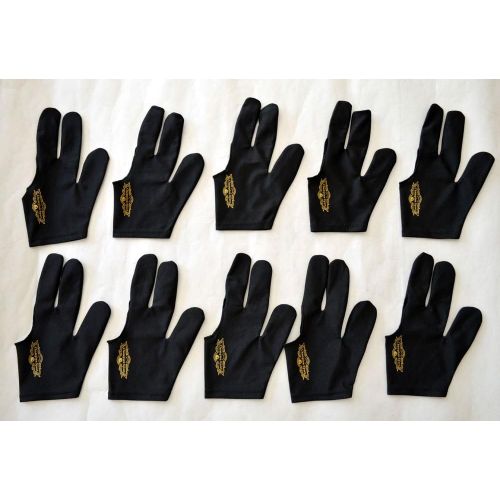  Gator 10 Champion Sport Billiards Gloves Combo Pack(5 One Size Fits Most, 5 Xl Gloves), Retail Price: $29.00