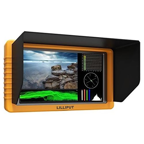  Lilliput LILLIPUT 5 Q5 FULL HD Metal Slim Camera-top monitor 1000:1 contrast SDIHDMI cross conversion F970+LP-E6 battery plate Waveform PIP mode Column (YRGB peak) time code by VIVITEQ