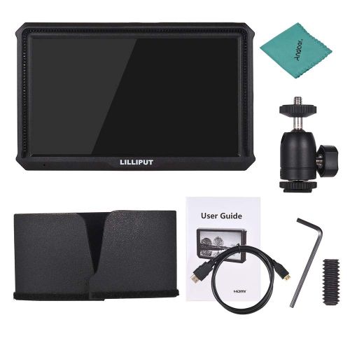  LILLIPUT A5 5in IPS Camera-Top Broadcast Monitor for 4K Full HD Camcorder & DSLR with 1920x1080 High Resolution 1000:1 Contrast Application for Taking Photos & Making Movies with A