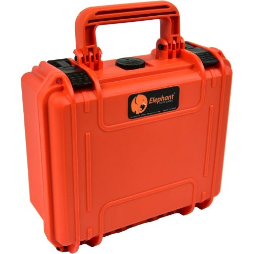  Elephant Cases Elephant Elite EL1105cam Orange Waterproof Case with Foam for Action Cameras, Gopro Video and Equipment, Guns, Test and Metering Equipment Plastic Case