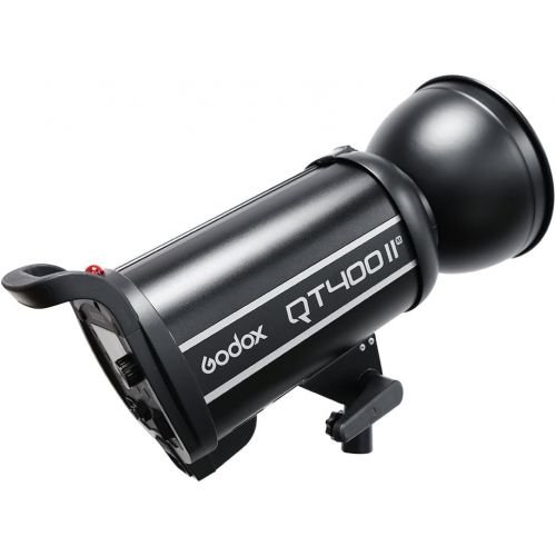  Godox QT400II Built-in 2.4G Wireless X System,High Speed Studio Strobe Flash Light + Xpro-N Trigger Compatible Nikon,Softbox,Light Stand, Studio Boom Arm Top Light Stand (110v)