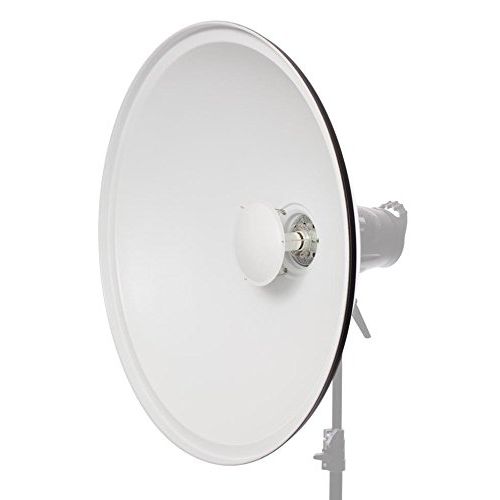  Fovitec - 1x 28 inch Bowens Mount Photography Beauty Dish - [Aluminum][Lightweight][White][Strobe & Monolight Compatible][Grid Not Included]