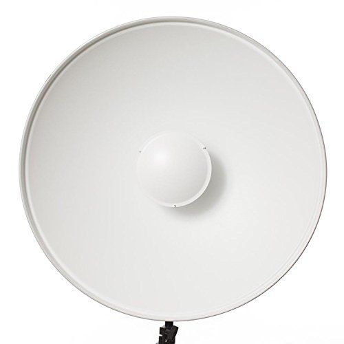  Fovitec - 1x 28 inch Bowens Mount Photography Beauty Dish - [Aluminum][Lightweight][White][Strobe & Monolight Compatible][Grid Not Included]