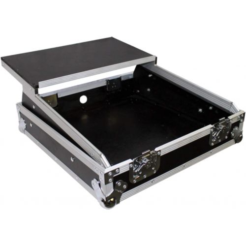 프로 Pro-X ProX Cases X-19MIXLT Top Load DJ Mixer Road Gig Ready Flight Combo Rack wGliding Laptop Shelf