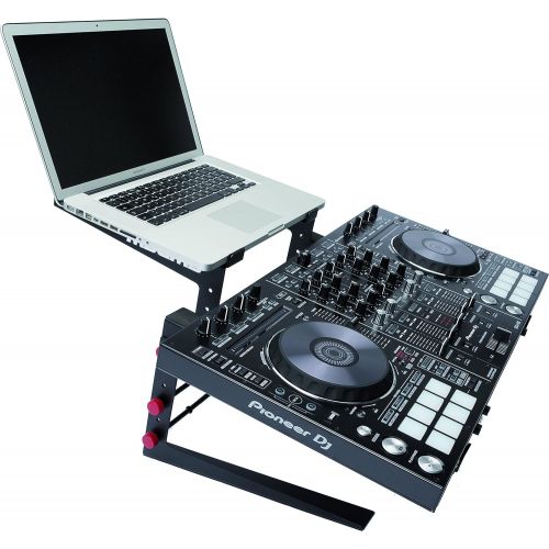  Magma MAGMA 75541 Control Stand II - for DJ Controller and Laptops, Black