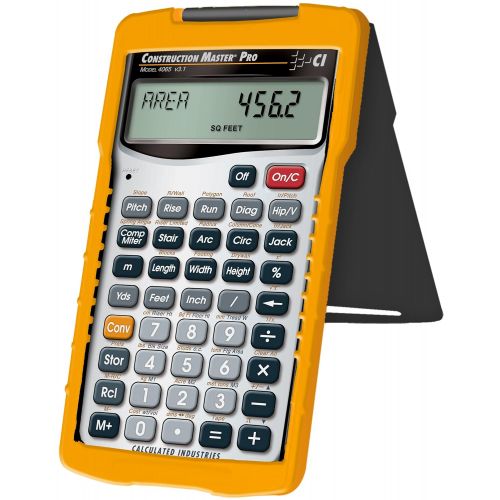  상세설명참조 Calculated Industries 4065 Construction Master Pro Advanced Construction Math Feet-inch-Fraction Calculator for Contractors, Estimators, Builders, Framers, Remodelers, Renovators a