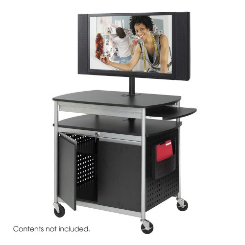  상세설명참조 SAF8941BL - Safco Scoot Flat Panel Multimedia Cart