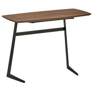 상세설명참조 Rivet Industrial Modern Wood and Metal Coffee Table, 31.5W, Walnut