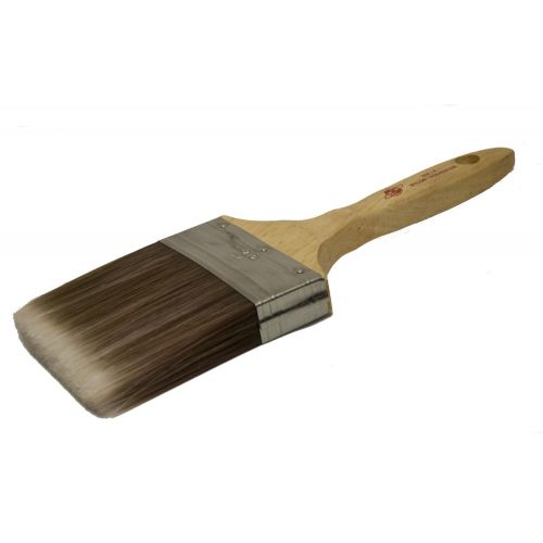  상세설명참조 Magnolia Brush 254-4 Professional Beavertail Paint Brush, Nylon/Polyester Bristles, 4 Bristle Width (Case of 24)