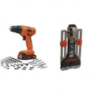 상세설명참조 BLACK+DECKER LD120VA 20-Volt Max Lithium Drill/Driver with 30 Accessories and MarkIT Picture Hanging Tool Kit