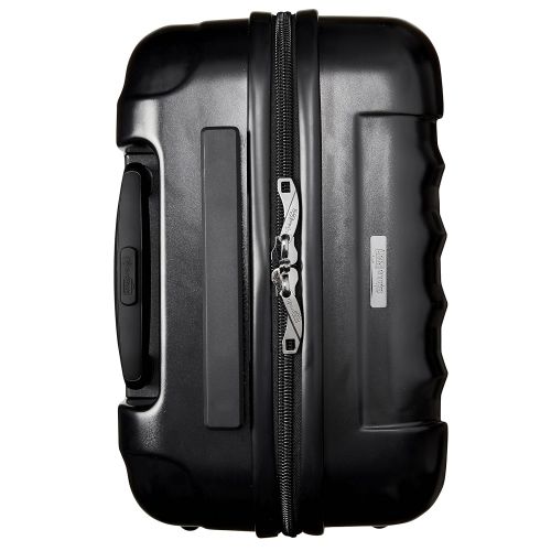  상세설명참조 Genius Pack Hardside Luggage Spinner - Smart, Organized, Lightweight Suitcase - TSA Approved Maximum Allowance Cabin Size (Carry On (21.5), Aerial - Brushed Chrome)