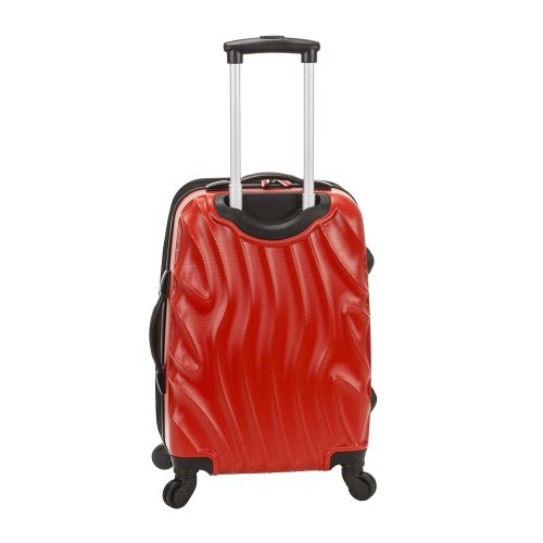  상세설명참조 Rockland Melbourne 3 Pc Abs Luggage Set, Magenta