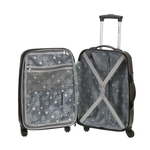  상세설명참조 Rockland Melbourne 3 Pc Abs Luggage Set, Magenta