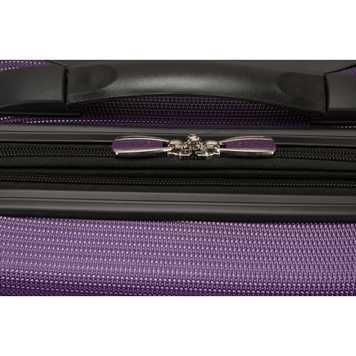  상세설명참조 Rockland Melbourne 3 Pc Abs Luggage Set, Magenta