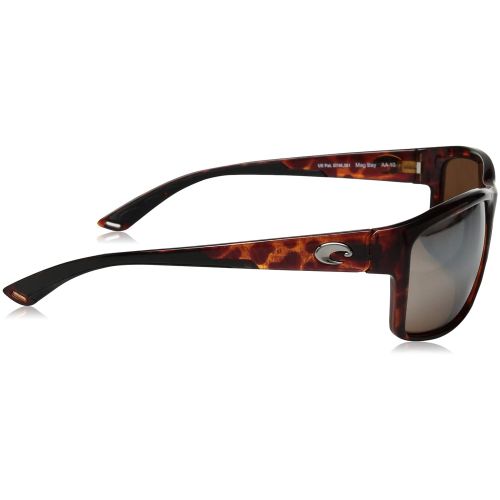  상세설명참조 Costa Del Mar Mag Bay Sunglasses, Tortoise/Copper Silver Mirror 580Glass