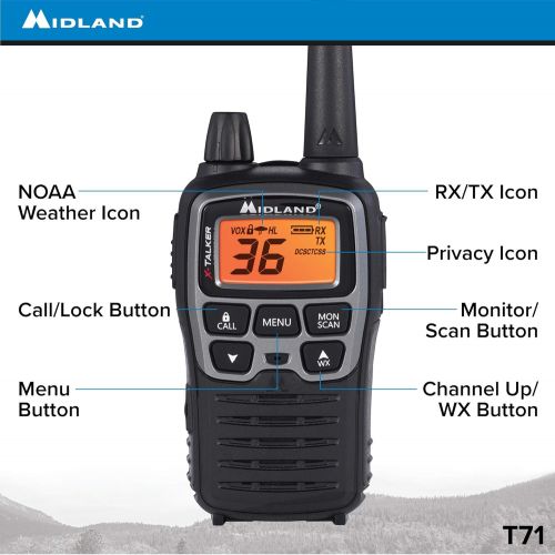  상세설명참조 Midland - MXT115AG, MicroMobile Farm Radio Bundle - MicroMobile MXT115 15 Watt GMRS Two-Way Radio w/External Magnetic Mount Antenna & X-TALKER T71VP3 Two-Way Radio w/ 121 Privacy C