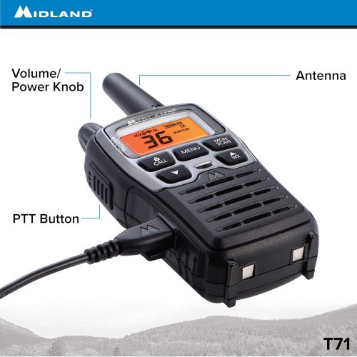  상세설명참조 Midland - MXT115AG, MicroMobile Farm Radio Bundle - MicroMobile MXT115 15 Watt GMRS Two-Way Radio w/External Magnetic Mount Antenna & X-TALKER T71VP3 Two-Way Radio w/ 121 Privacy C