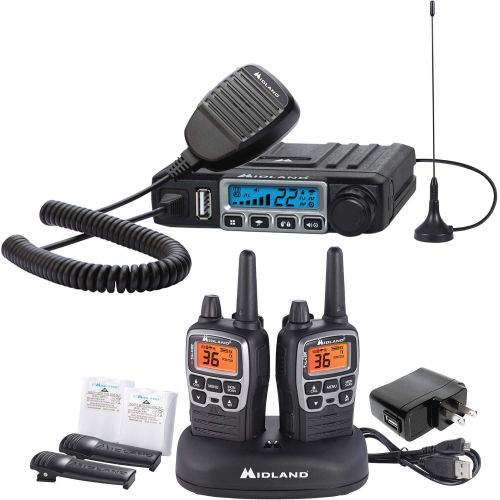  상세설명참조 Midland - MXT115AG, MicroMobile Farm Radio Bundle - MicroMobile MXT115 15 Watt GMRS Two-Way Radio w/External Magnetic Mount Antenna & X-TALKER T71VP3 Two-Way Radio w/ 121 Privacy C