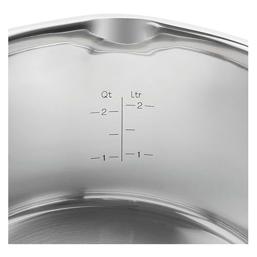 ZWILLING TrueFlow 4-Piece Saucepan Set with Pouring Function, Induction Safe, Stainless Steel, Silver