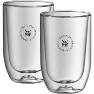WMF Barista Glasses Set of 2, 2 Latte Macchiato Glasses 280 ml, Glass, Coffee Glass, Coffee Cup, Double Walled, Heat-Resistant, Dishwasher Safe