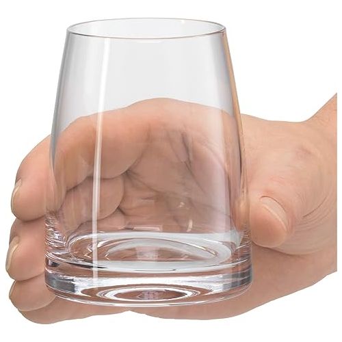  WMF Kineo Water Glasses Set of 4 Tumblers, Tumbler 325 ml, Crystal Glass, Thin Drinking Rim, Ergonomic Shape, Dishwasher Safe