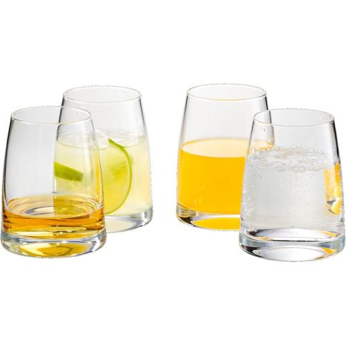  WMF Kineo Water Glasses Set of 4 Tumblers, Tumbler 325 ml, Crystal Glass, Thin Drinking Rim, Ergonomic Shape, Dishwasher Safe