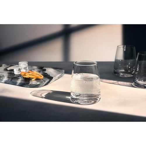  WMF Kineo Water Glasses Set of 4 Tumblers, Tumbler 325 ml, Crystal Glass, Thin Drinking Rim, Ergonomic Shape, Dishwasher Safe