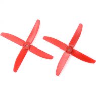 Gemfan Glass Fiber Nylon 4-Blade Bullnose Propellers (2-Pack, Red)