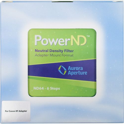  Aurora-Aperture Adapter Mount Format PowerND 1.8 Filter for Canon EF-EOS R Lens Mount Adapter (6-Stop)