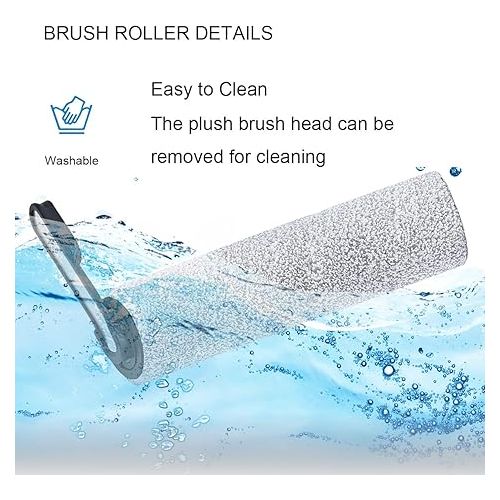  QAQGEAR Replacement Brush Roller & Vacuum Cleaner Filter for Tineco Floor One S5 Cordless Wet Dry Vacuum Cleaner Accessories (2 Main Roller + 4 HEPA Filters + 1 Cleaning Brush)