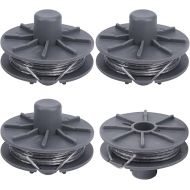 Eyoloty Grass trimmer thread spool 5307-20 suitable for Gardena Art 9805, 9806, 9807,9808, 9809, 9827, 8846, 8847, 8848, 9870, 9872, 9874 replacement thread spool, 6.1 m length diameter 1.6 mm (4pcs)