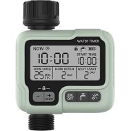 Kazeila Watering Computer Automatic/Manual Watering System Water Timer Flexible Easy Irrigation Control with Child Lock Mode Garden Watering Clock with LCD Display