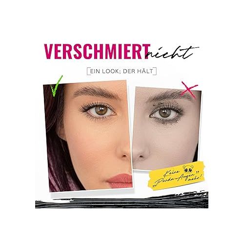  Lashcocaine Overrich Mascara - New 3Looks Technology - Mascara Supports Natural Eyelash Growth - Trendy Black Mascara by Svenja Walberg - Wipe-Proof - Vegan - Made in Germany